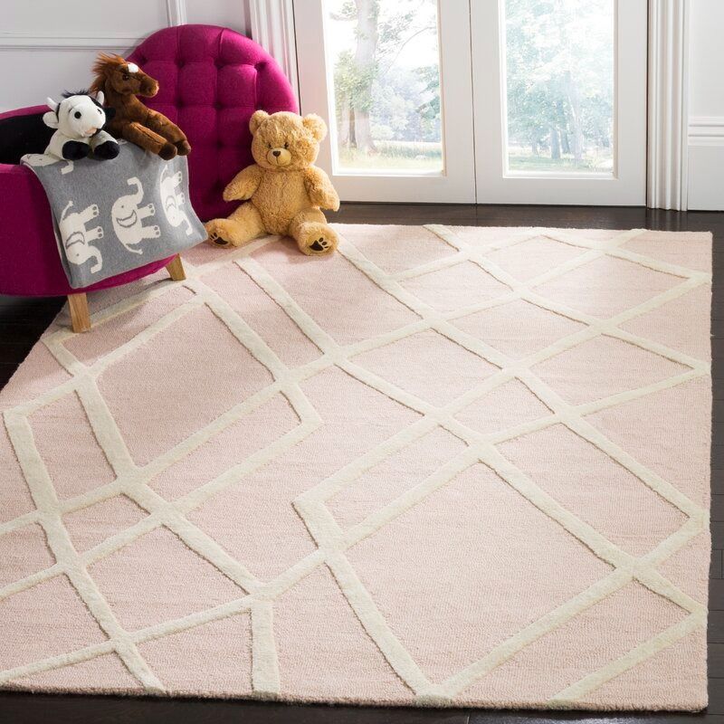 Krystyna Handmade Wool Pink Rug thumbnail 2