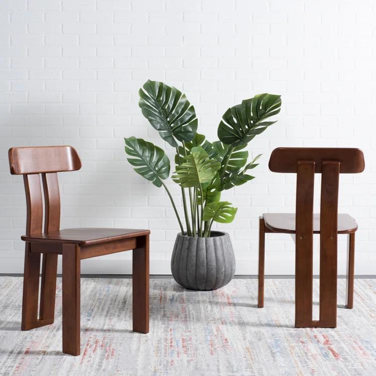Feissal Solid Wood Slat Back Side Chair thumbnail 2