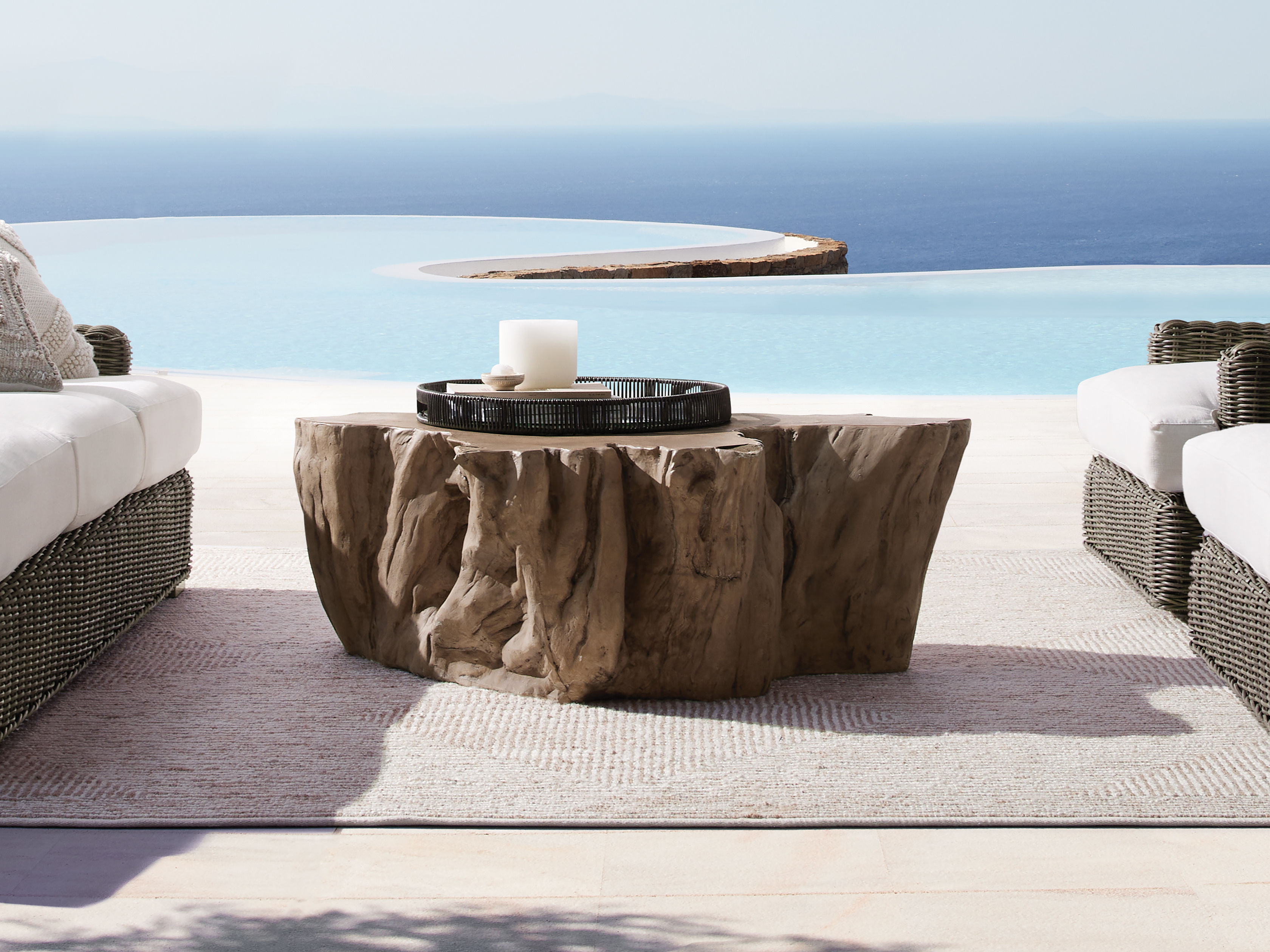 Root Outdoor Bleached Coffee Table thumbnail 4