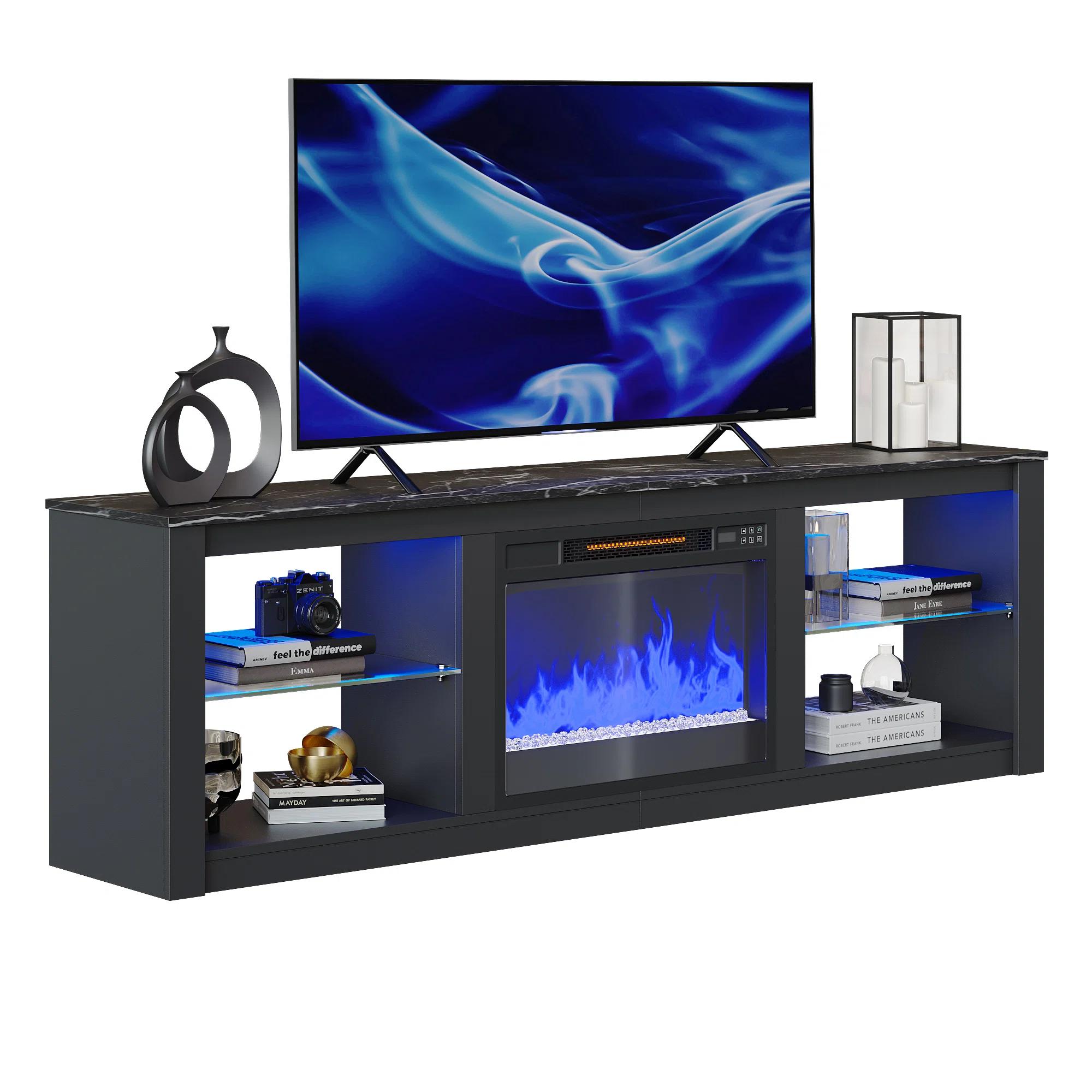 Ornelas TV Stand with Fireplace Included thumbnail 3