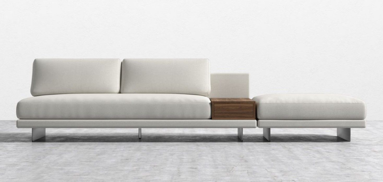 Dresden Open End Sofa with Side Table thumbnail 2