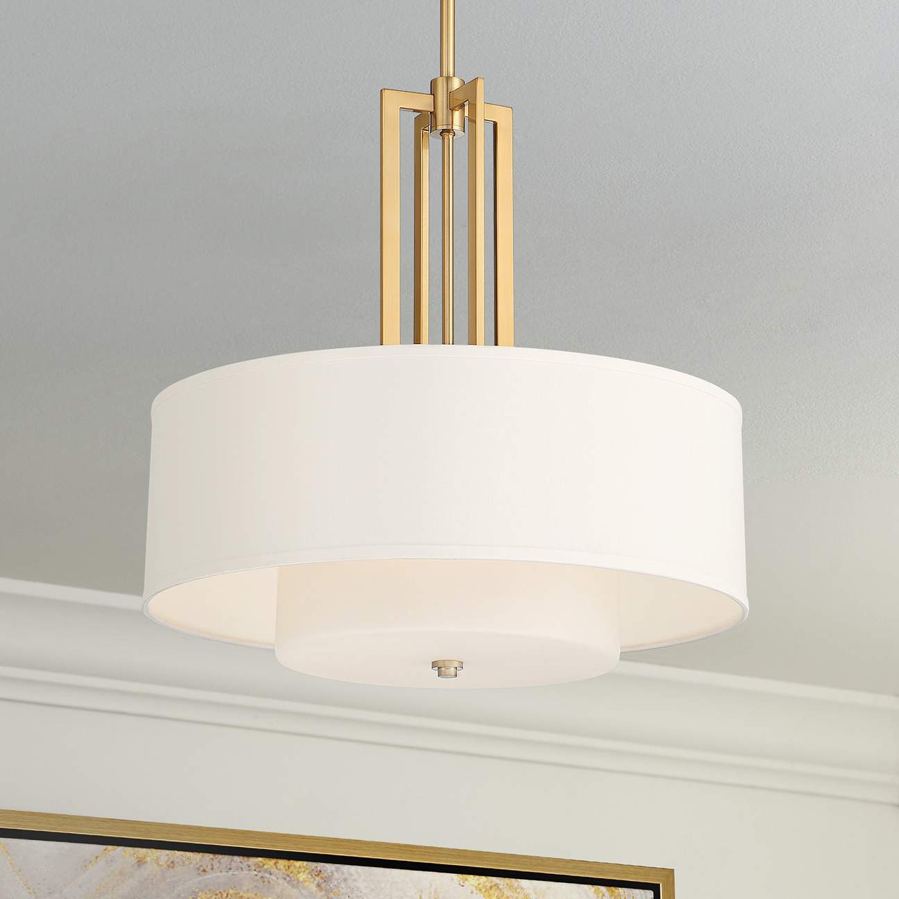 Possini Euro Sundry Drum Pendant Light thumbnail 2