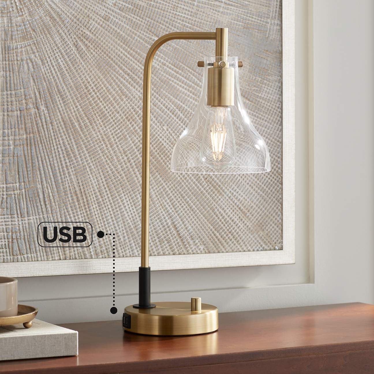 Possini Euro Kinzie Desk Lamp thumbnail 2