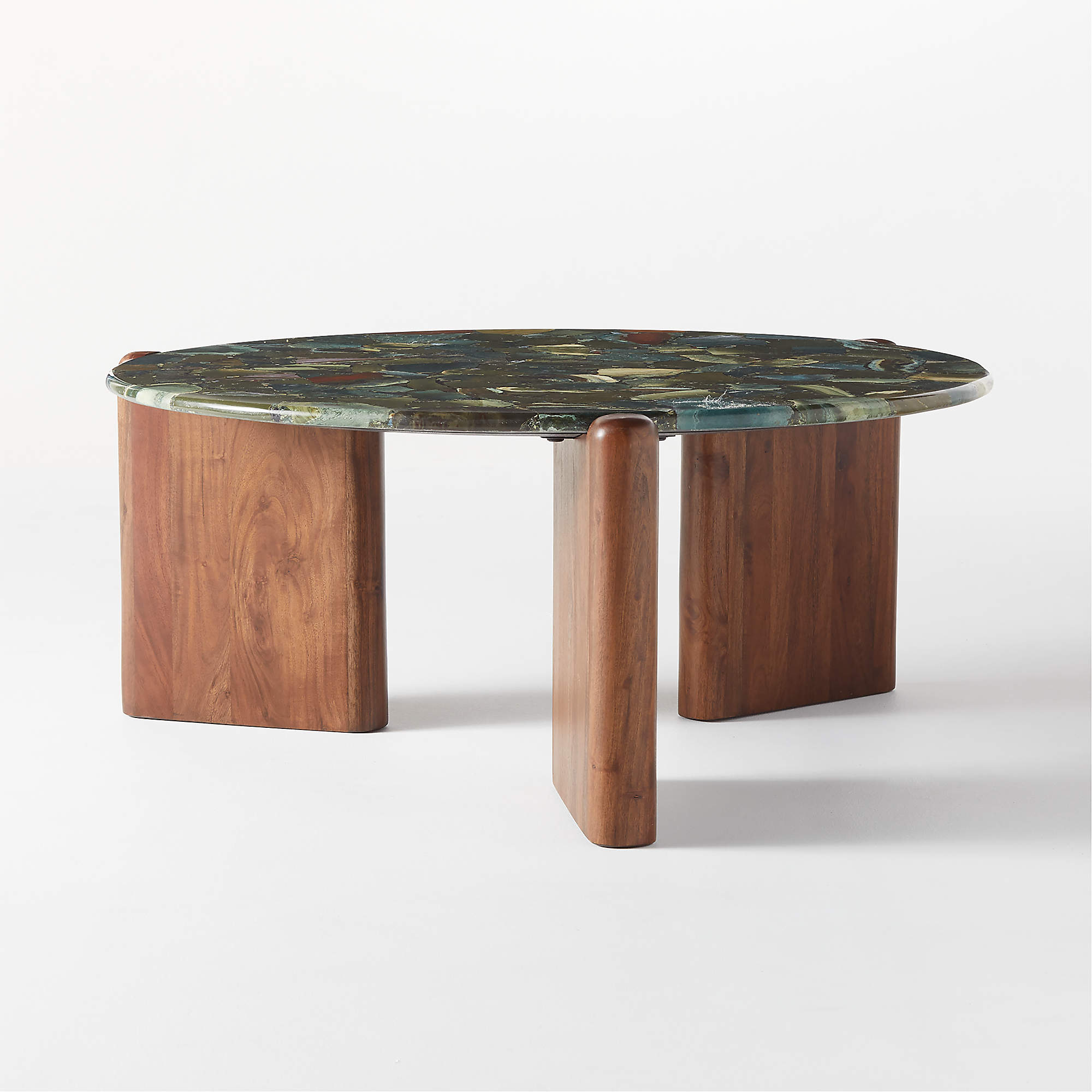 Santoro Round Green Agate Coffee Table thumbnail 3