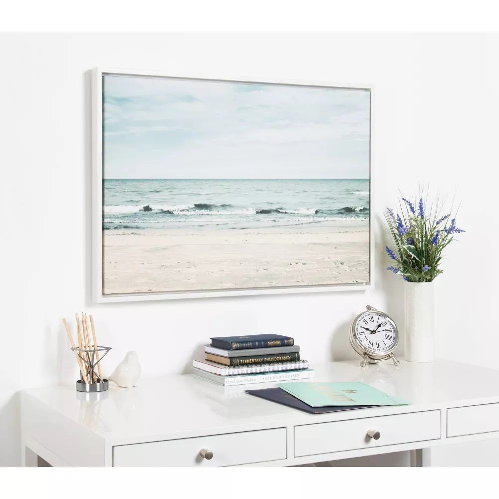Sylvie Beach 2 Framed Canvas 23"x33" thumbnail 2
