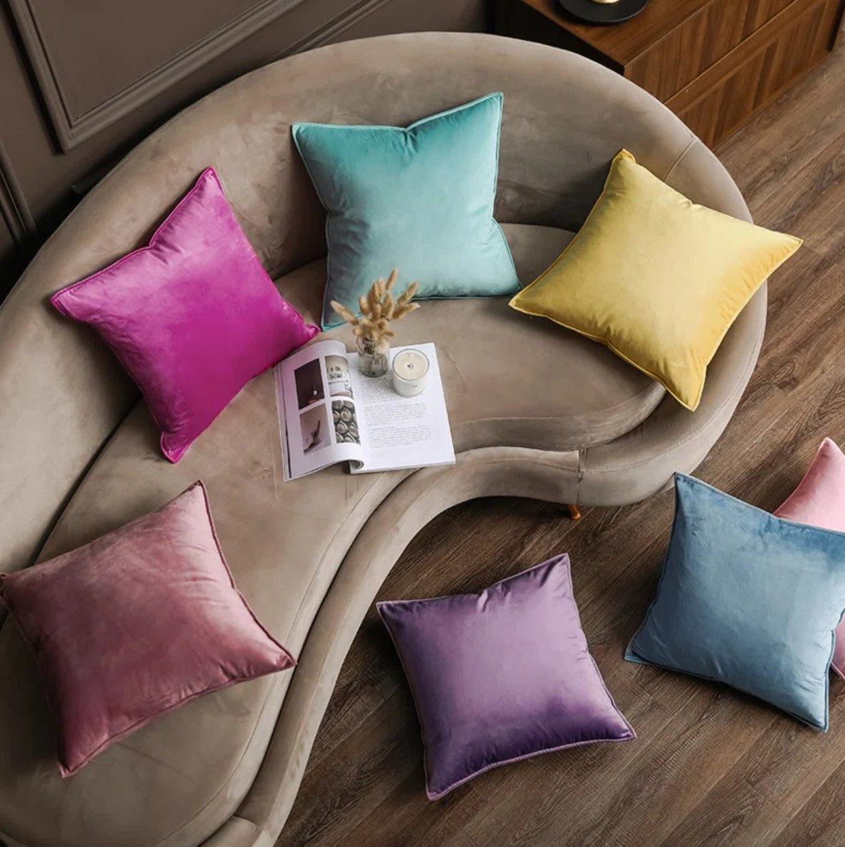 Christene Velvet Throw Pillow 18x18 thumbnail 2
