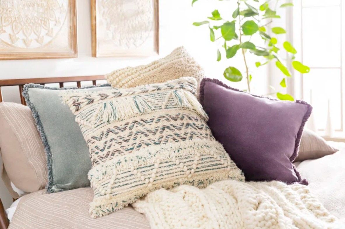 Steph Fringed Throw Pillow thumbnail 2