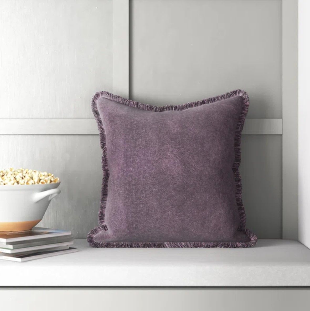 Steph Fringed Throw Pillow thumbnail 3
