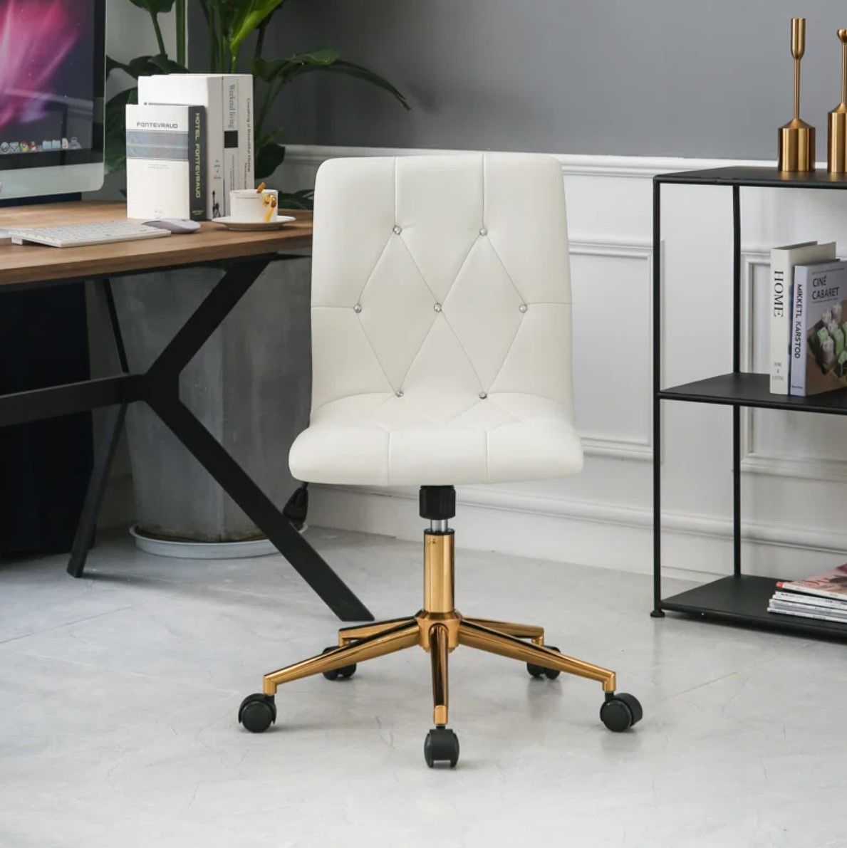 Uriel Faux Leather Commercial Use Task Chair thumbnail 2