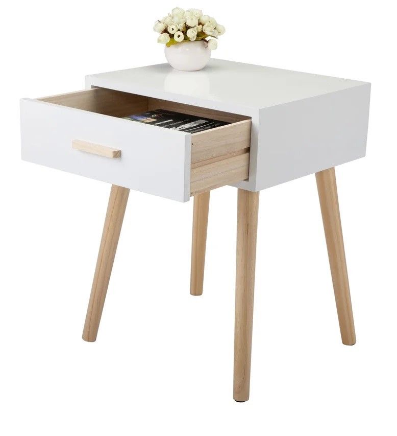 Belmonte Solid Wood Nightstand thumbnail 3