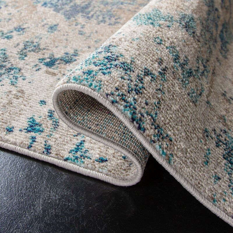 Gammage Performance Blue Gray Rug thumbnail 3