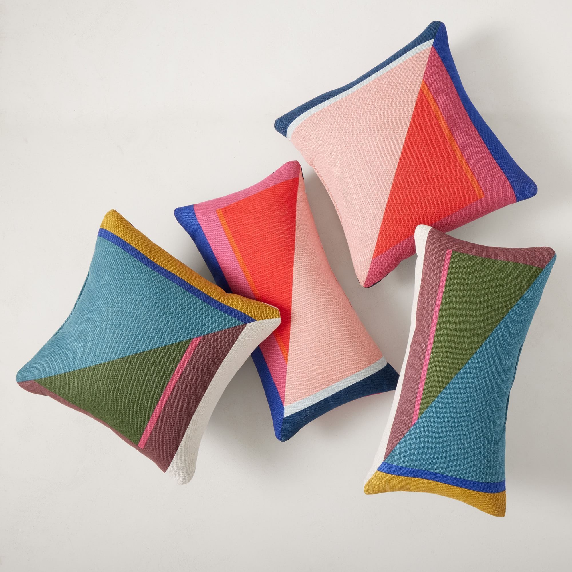 Split Colorblock IndoorOutdoor Pillow thumbnail 3