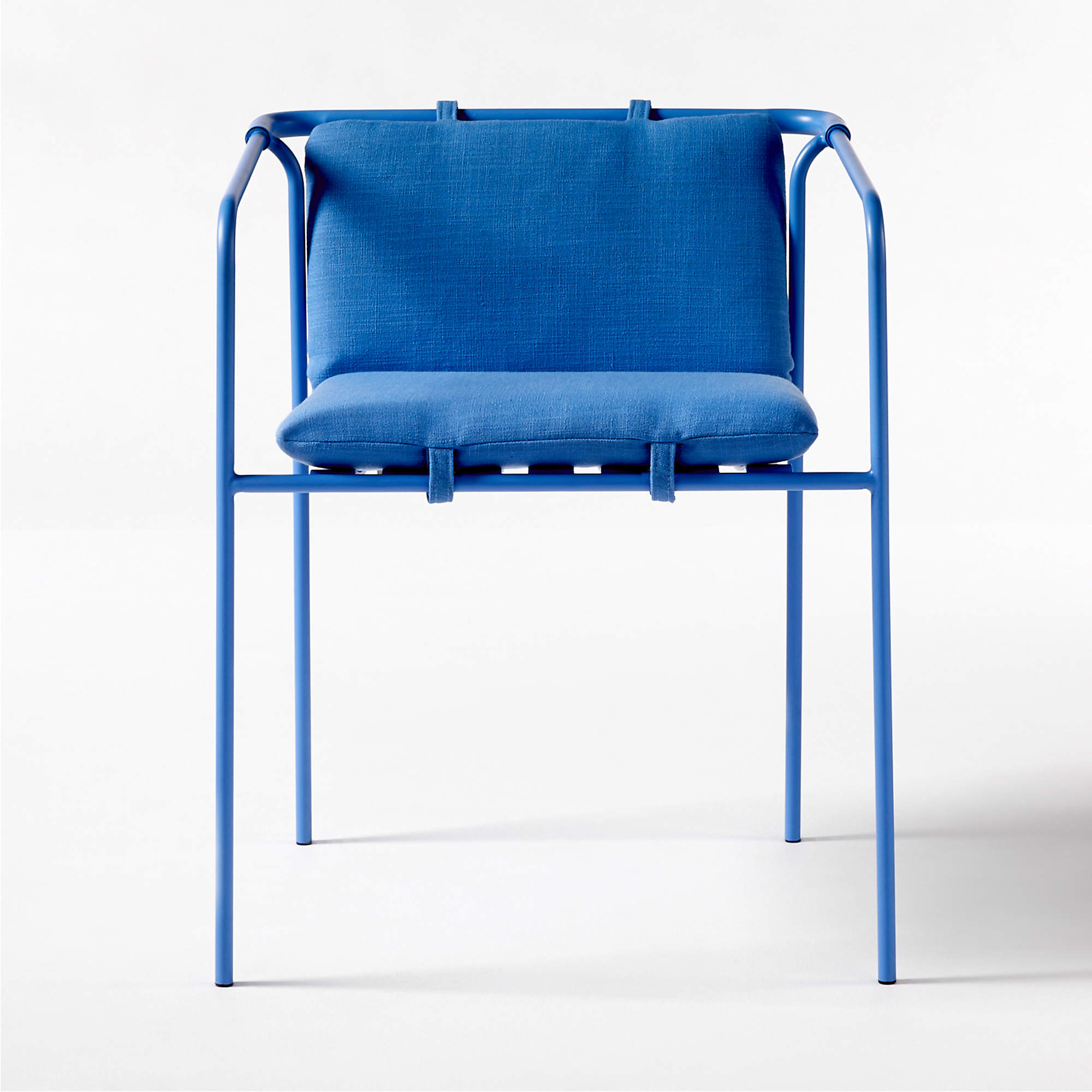 Navene Blue Outdoor Dining Armchair thumbnail 3
