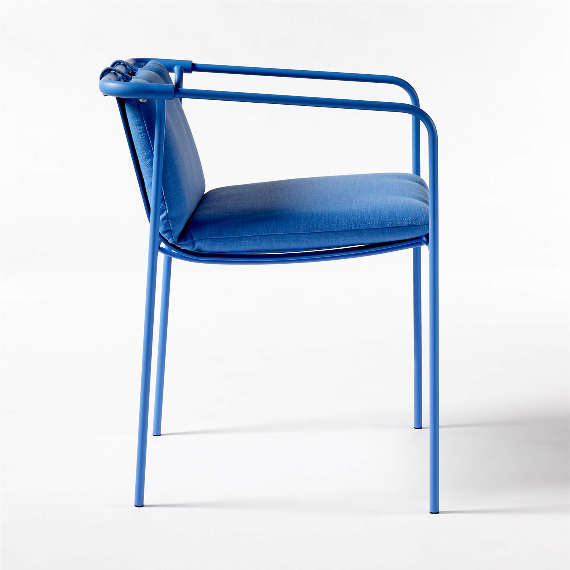 Navene Blue Outdoor Dining Armchair thumbnail 4