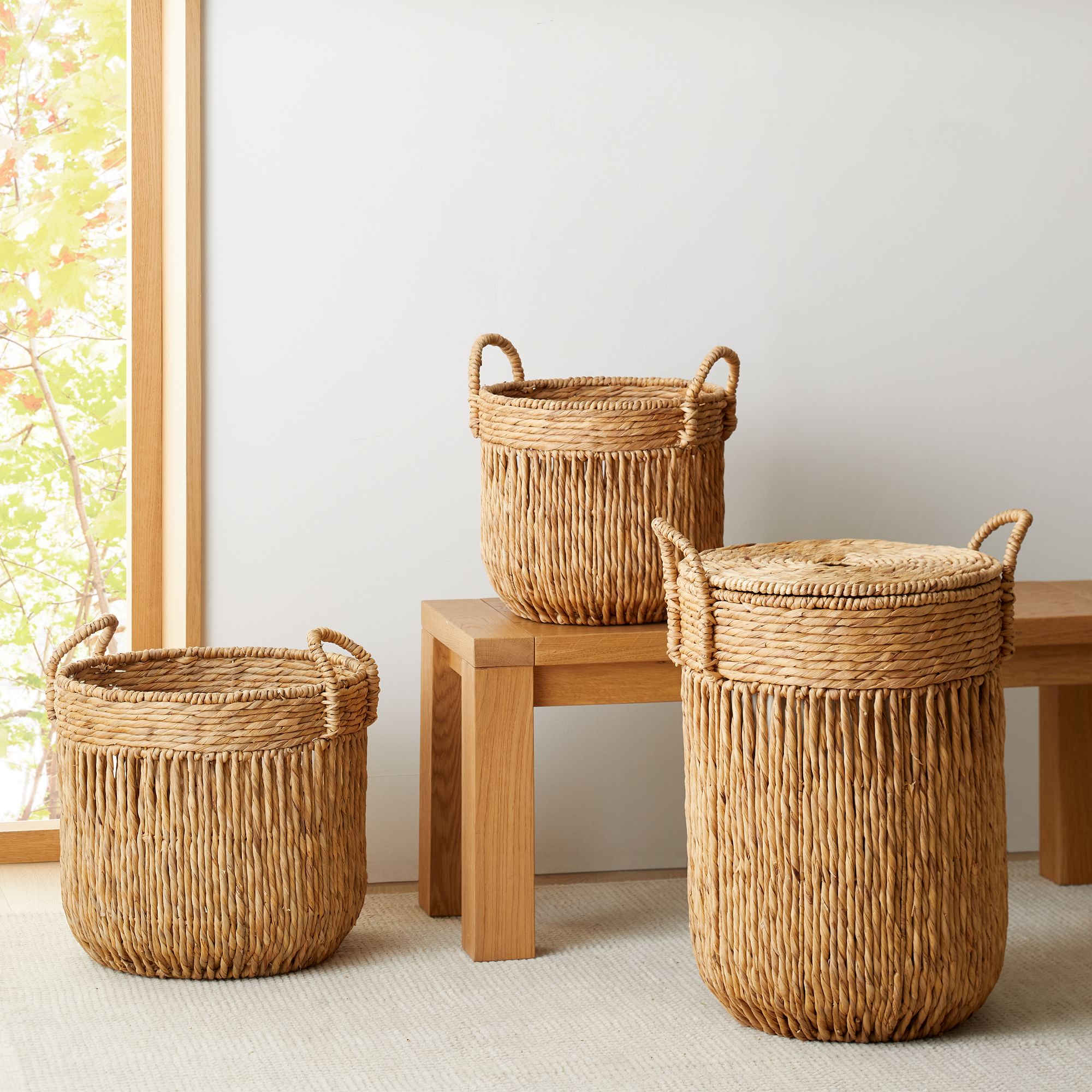 Vertical Lines Seagrass Baskets thumbnail 2