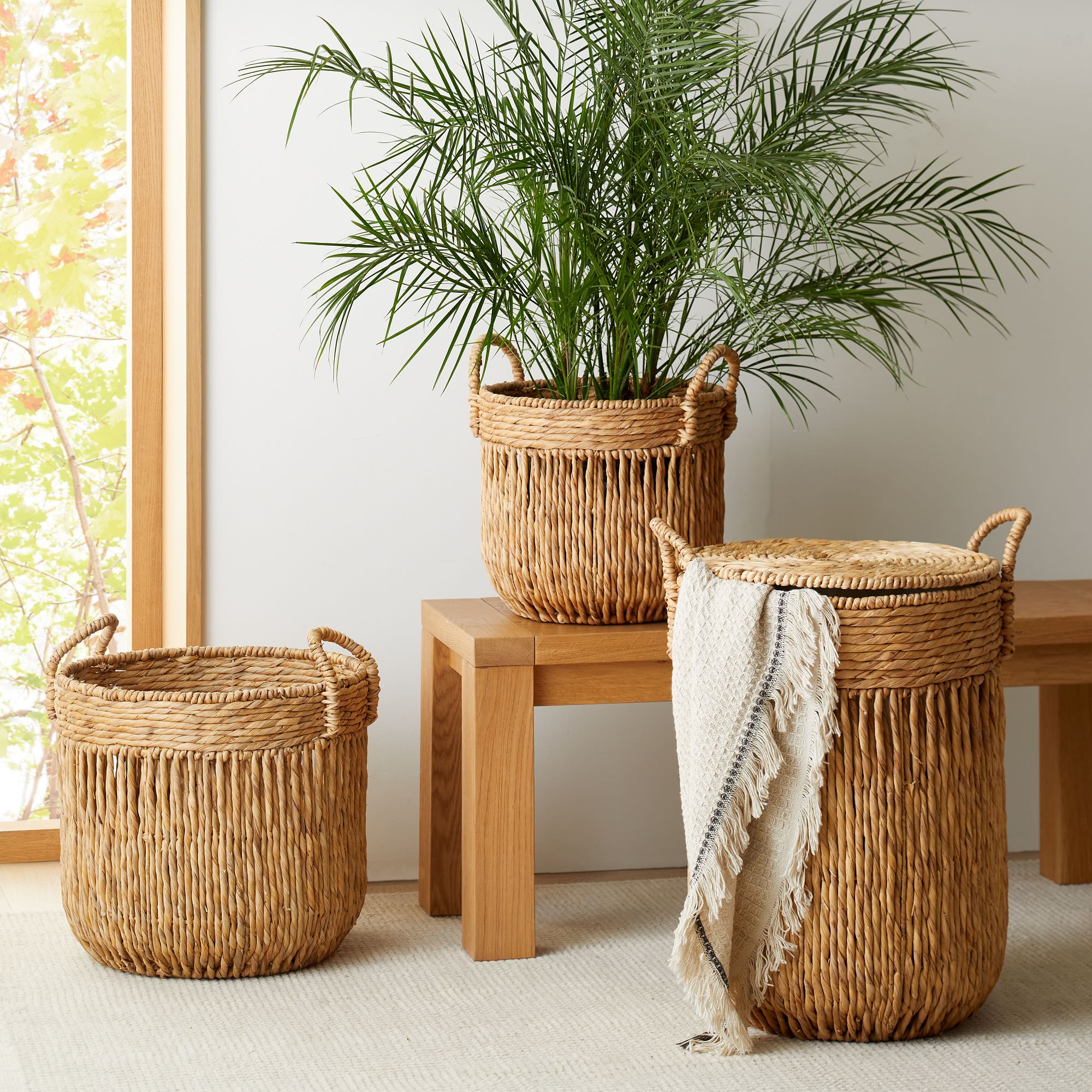 Vertical Lines Seagrass Baskets thumbnail 3