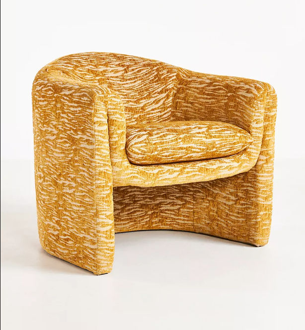 Mosley Chenille Sculptural Chair thumbnail 2