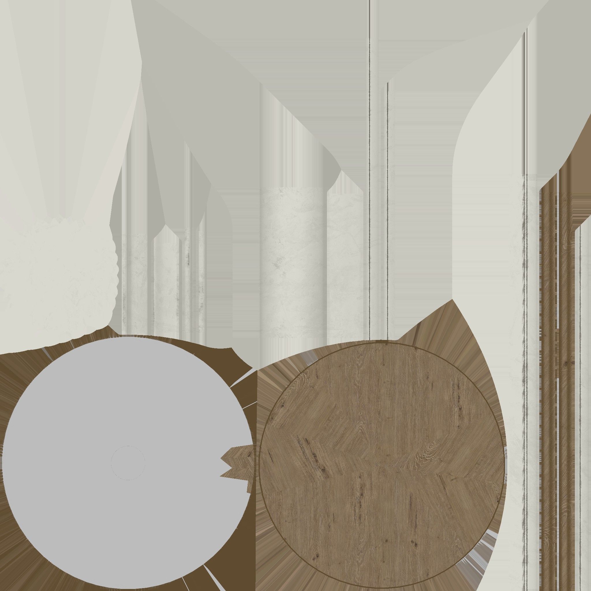 Brandi Farmhouse Round Pedestal Dining Table thumbnail 3