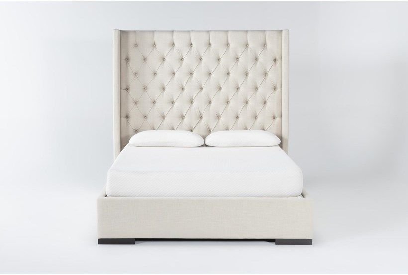 Halle King Hand Tufted Upholstered Shelter Bed thumbnail 2