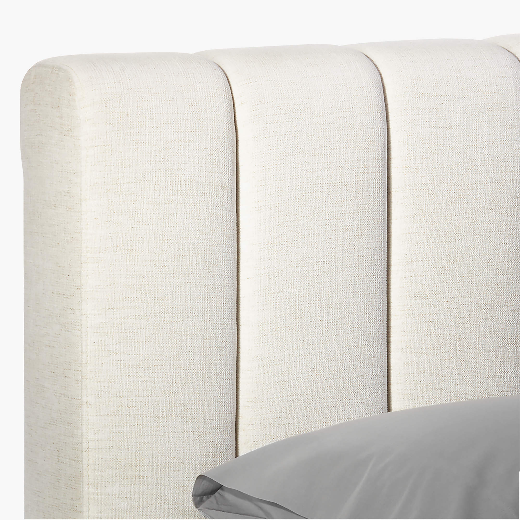Forte Channeled White King Bed thumbnail 5