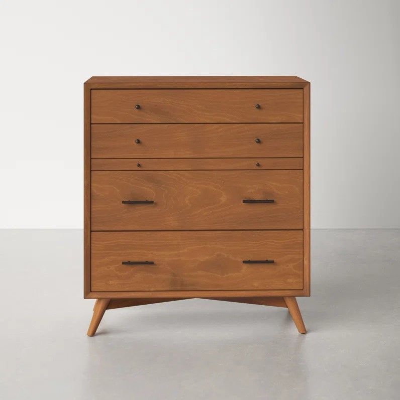 Williams 4 Drawer Solid Wood Chest thumbnail 3