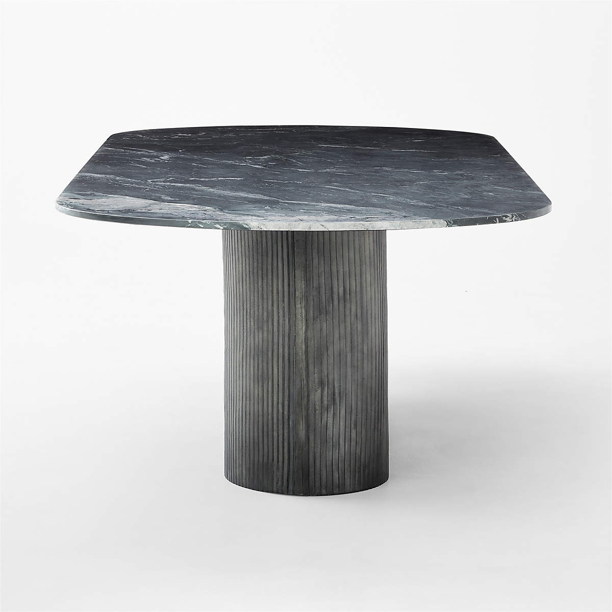 Aster Black Marble And Aluminum Dining Table thumbnail 4