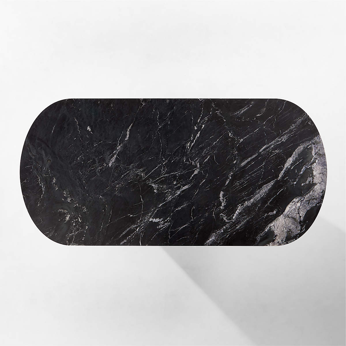 Aster Black Marble And Aluminum Dining Table thumbnail 5