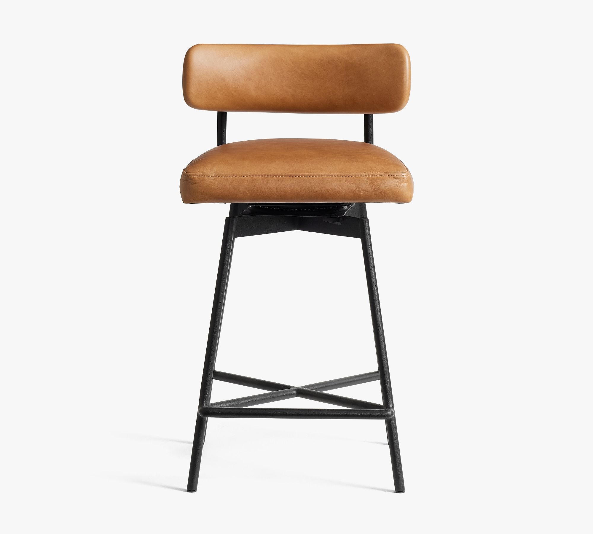 Maison Leather Low Back Counter Stool thumbnail 3