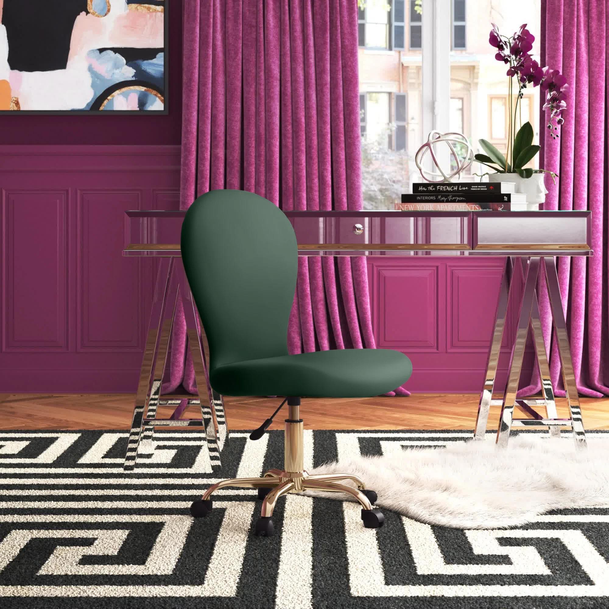 Colm Velvet Task Chair thumbnail 2