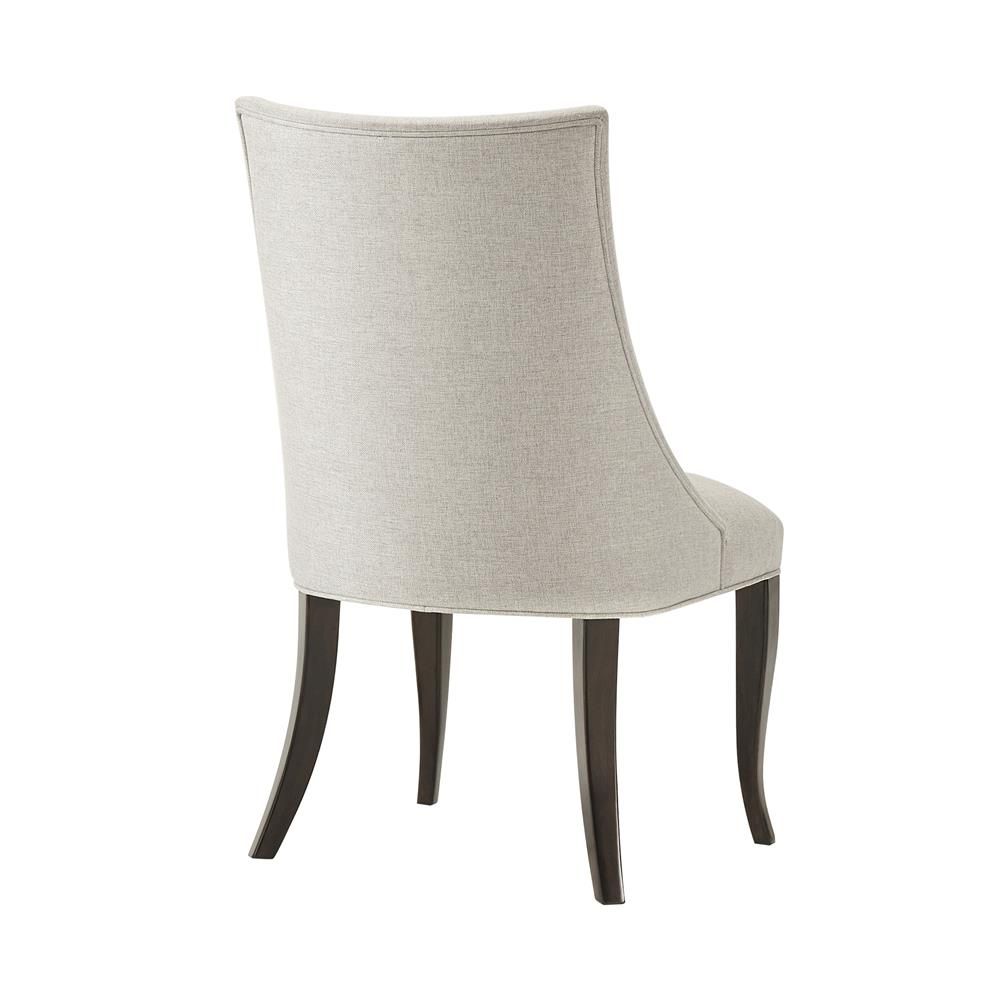 Theodore Alexander Selwyn Curved Slipper Back Dining Side Chair thumbnail 2
