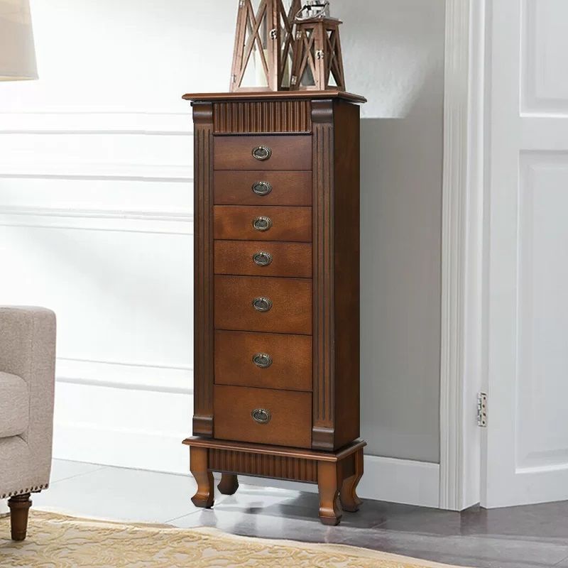 Melitta Free-standing Jewelry Armoire with Mirror thumbnail 2