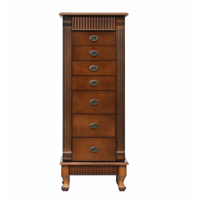 Melitta Free-standing Jewelry Armoire with Mirror thumbnail 3