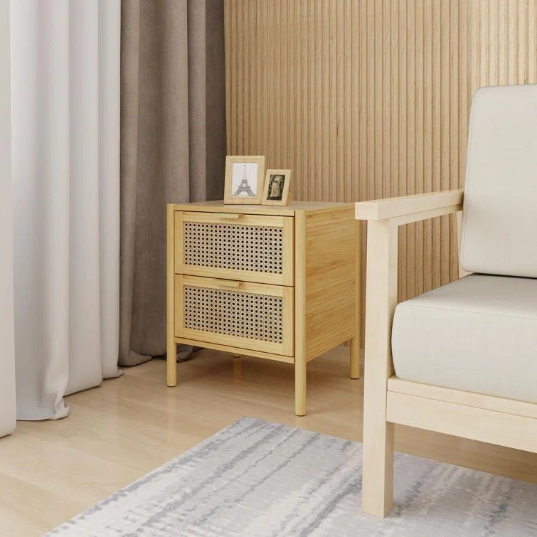 Larrison Solid Wood Nightstand thumbnail 2