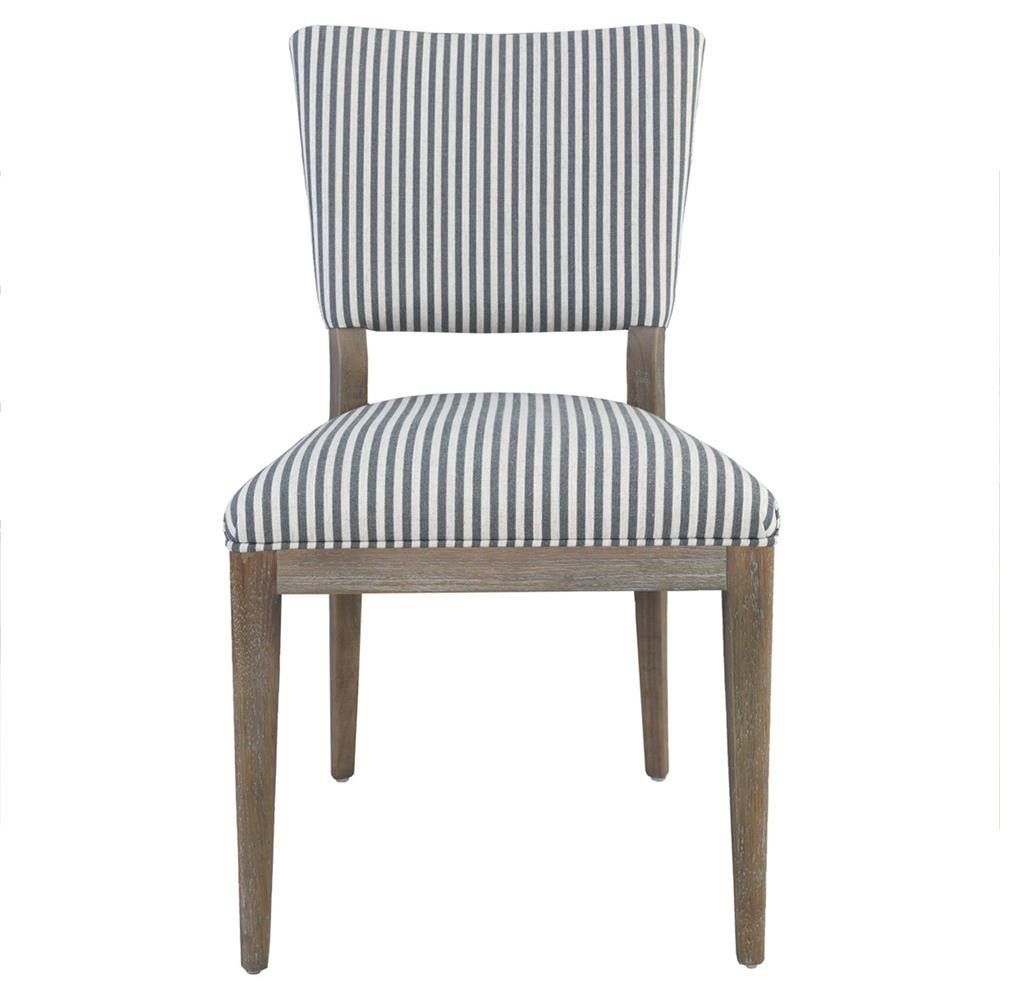 Poppy Rustic Grey Stripes Upholstered Seat thumbnail 2