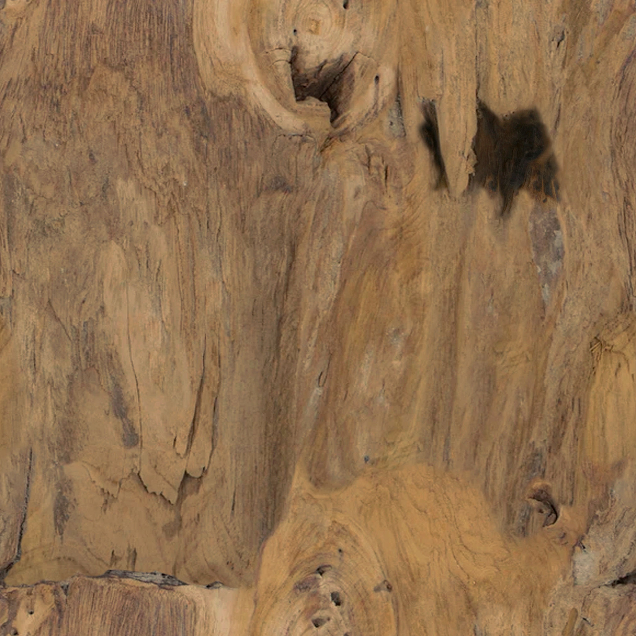 Reclaimed Teak Coffee Table Live Edge thumbnail 2