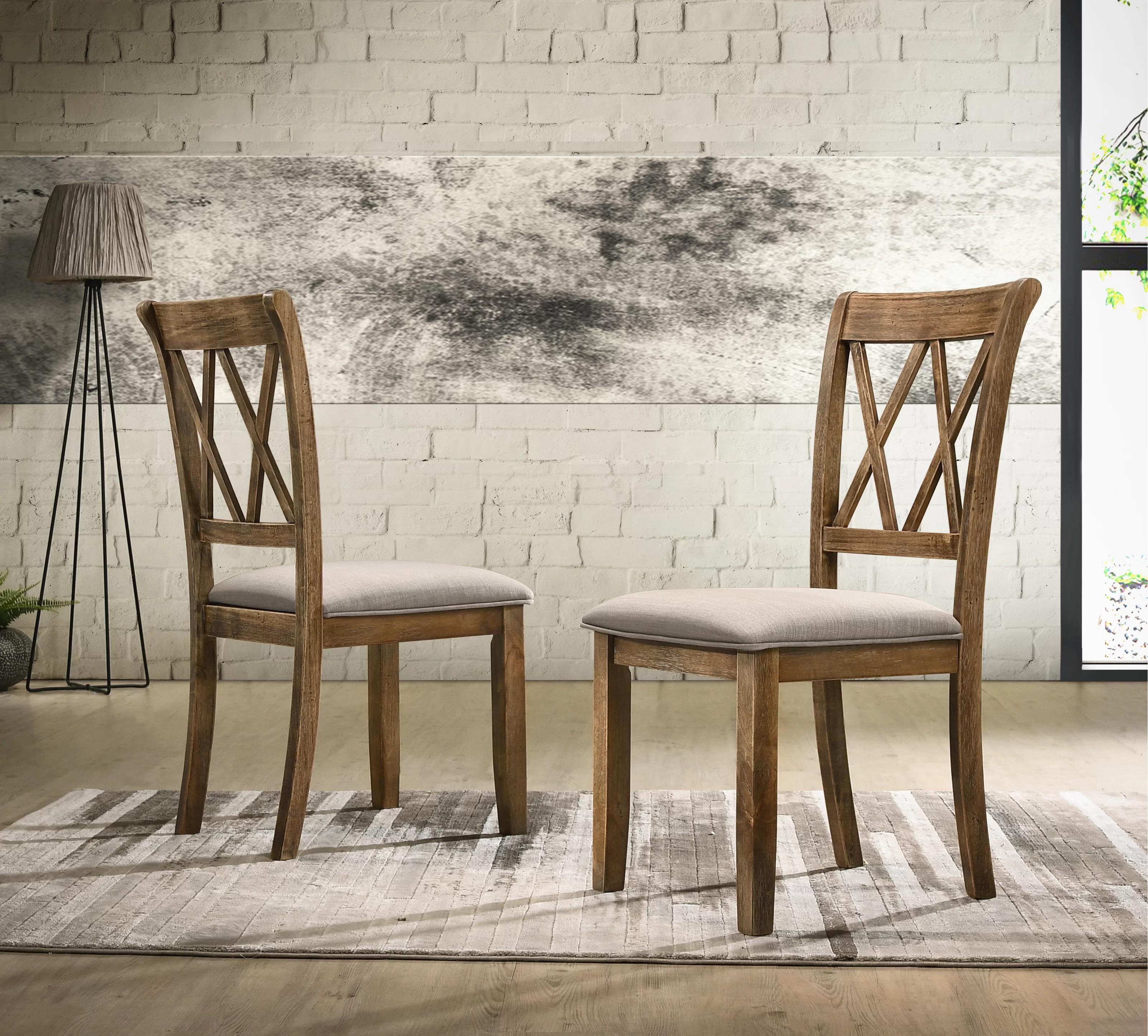 Enna Morden Farmhouse Wood Trestle Dining Set thumbnail 3