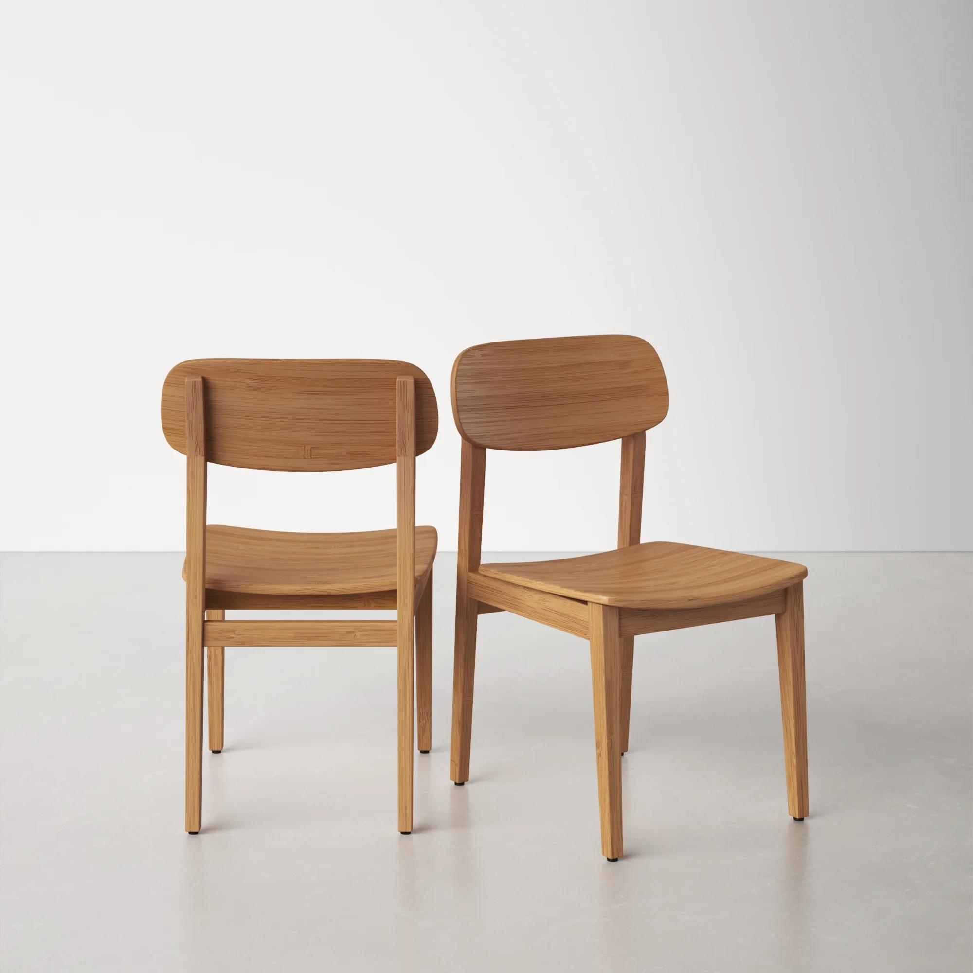 Lacey Solid Wood Solid Back Side Chair-Set of 2 thumbnail 5