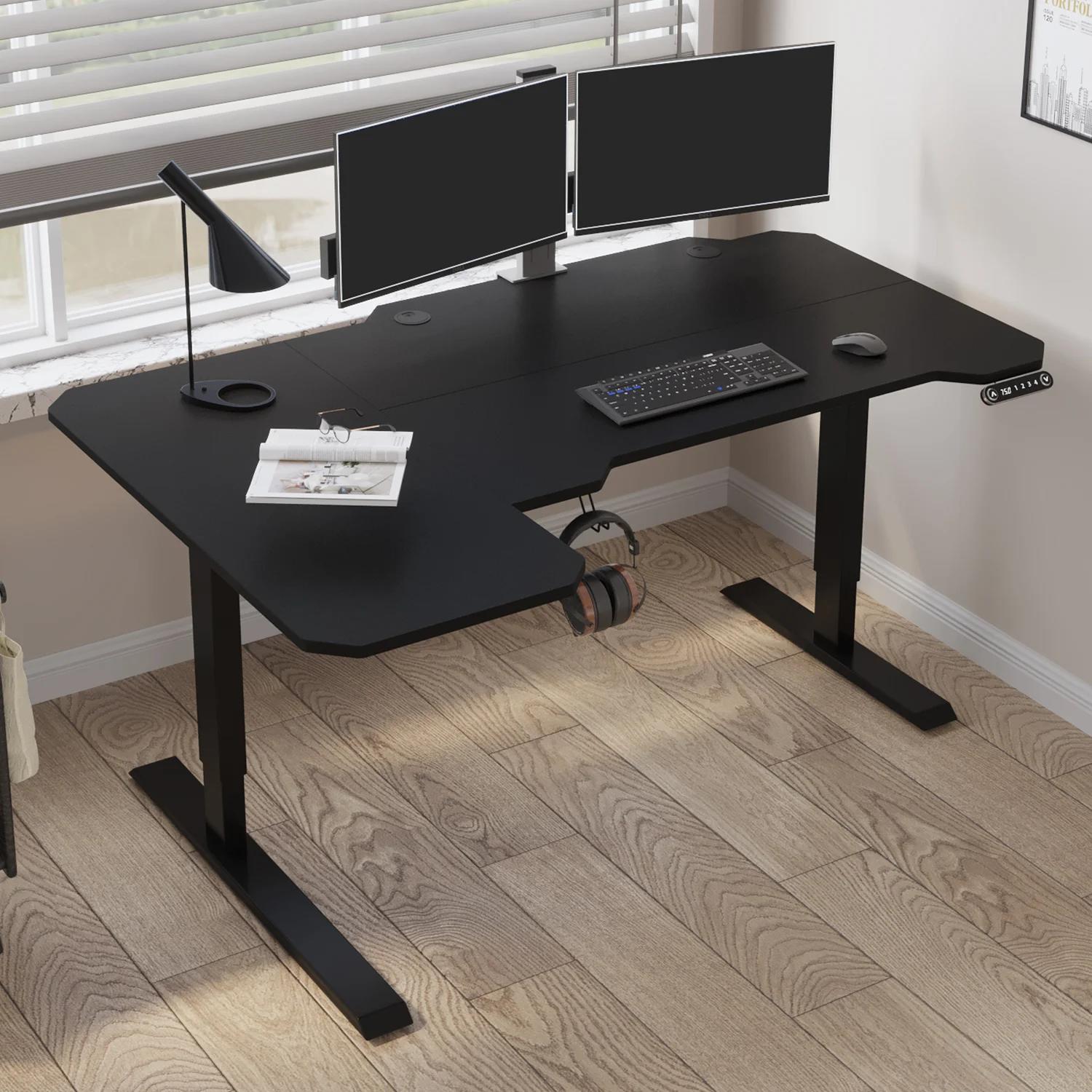 Daycia Height Adjustable L Shape Standing Desk thumbnail 5