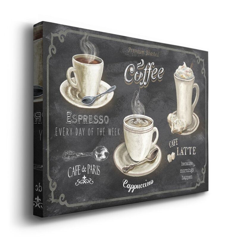 Coffee Trio Framed On Canvas thumbnail 3