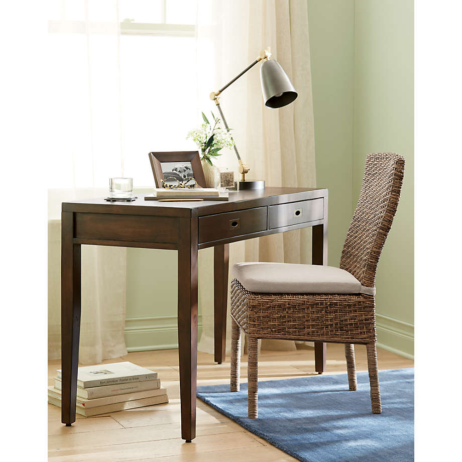 Morris Chocolate Brown Writing Desk thumbnail 2