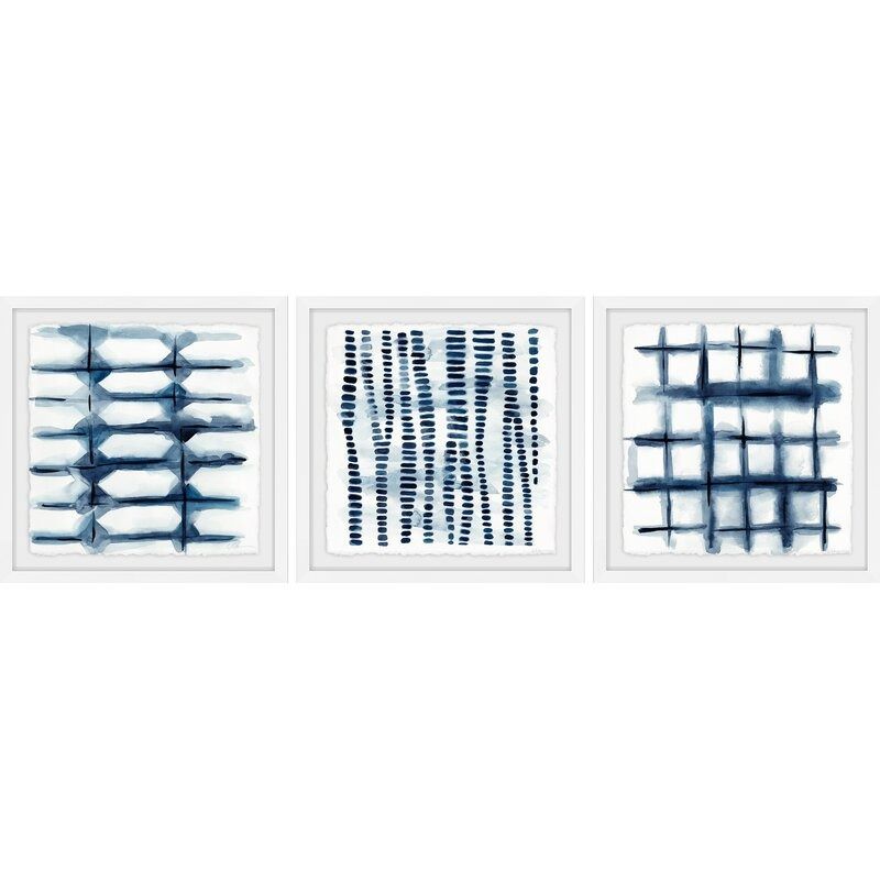Indigo Study VII Triptych Frame2 thumbnail 2