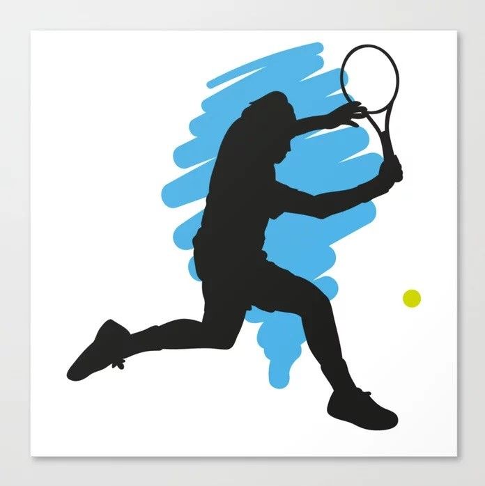 Tennis Sport Player Fans Canvas Print No Frame thumbnail 2