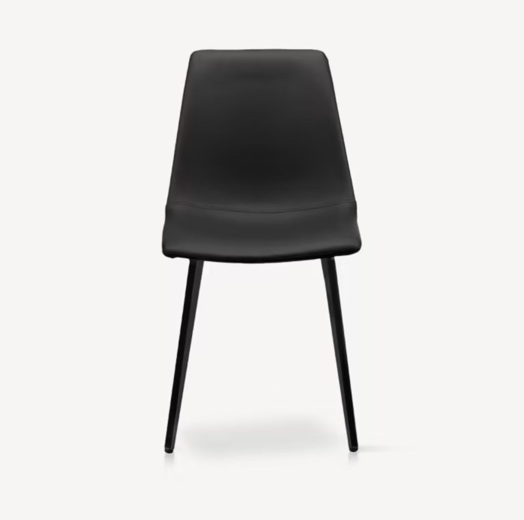 Faux Leather and Metal Dining Chair thumbnail 3