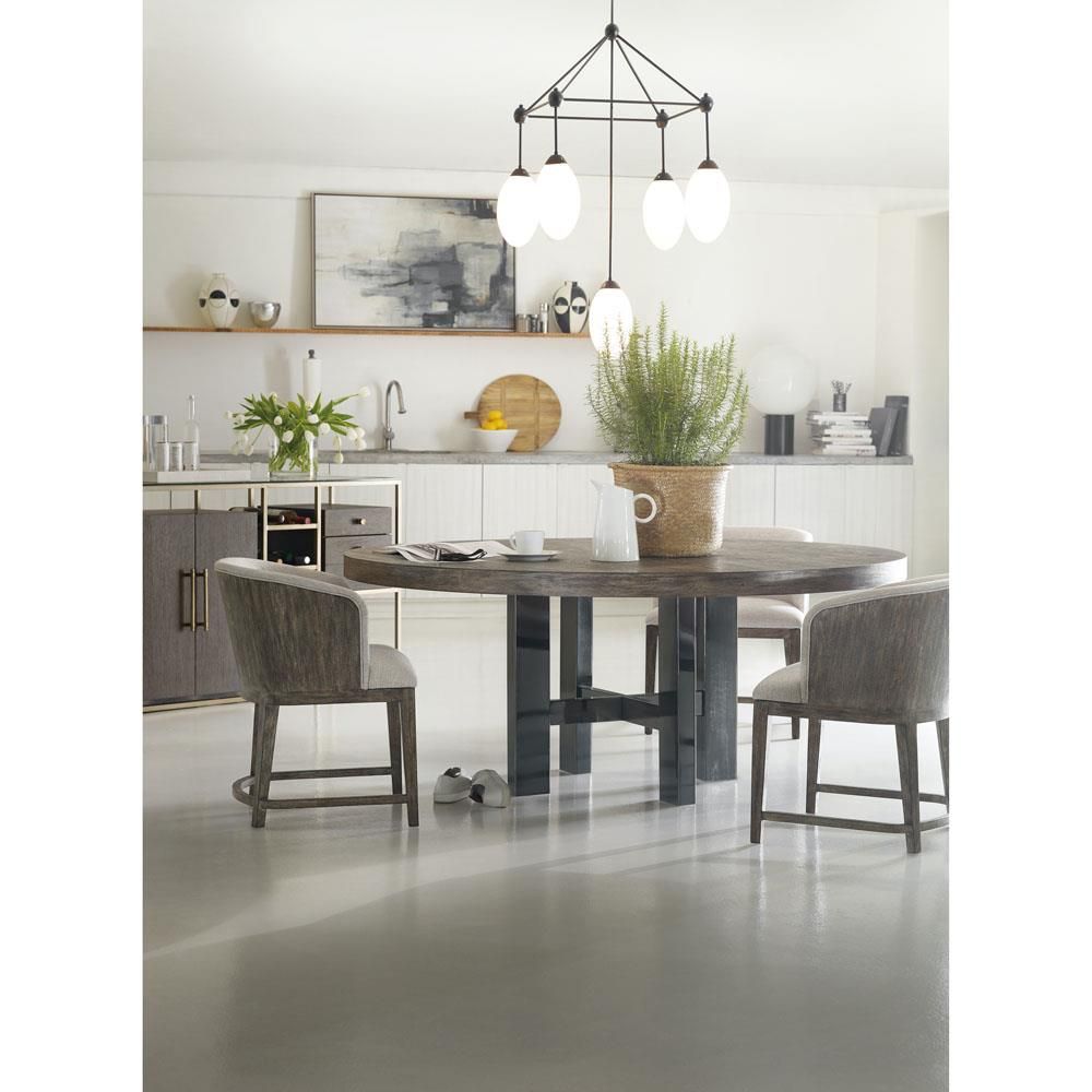 Curtis Industrial Loft Brown Oak Dining Table thumbnail 2