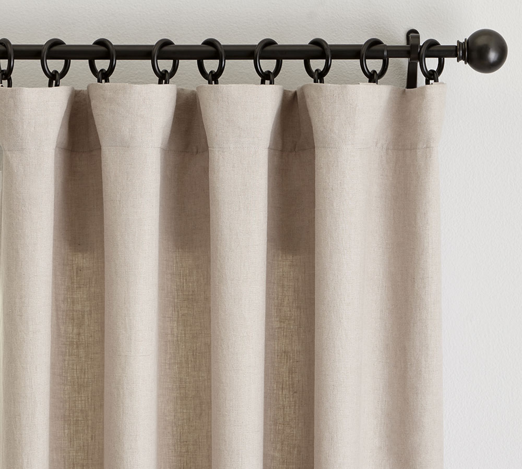 Custom Belgian Flax Linen Blackout Curtain-150" thumbnail 3