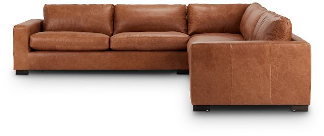 Bohan Brown Leather Large Two arm Sectional thumbnail 3