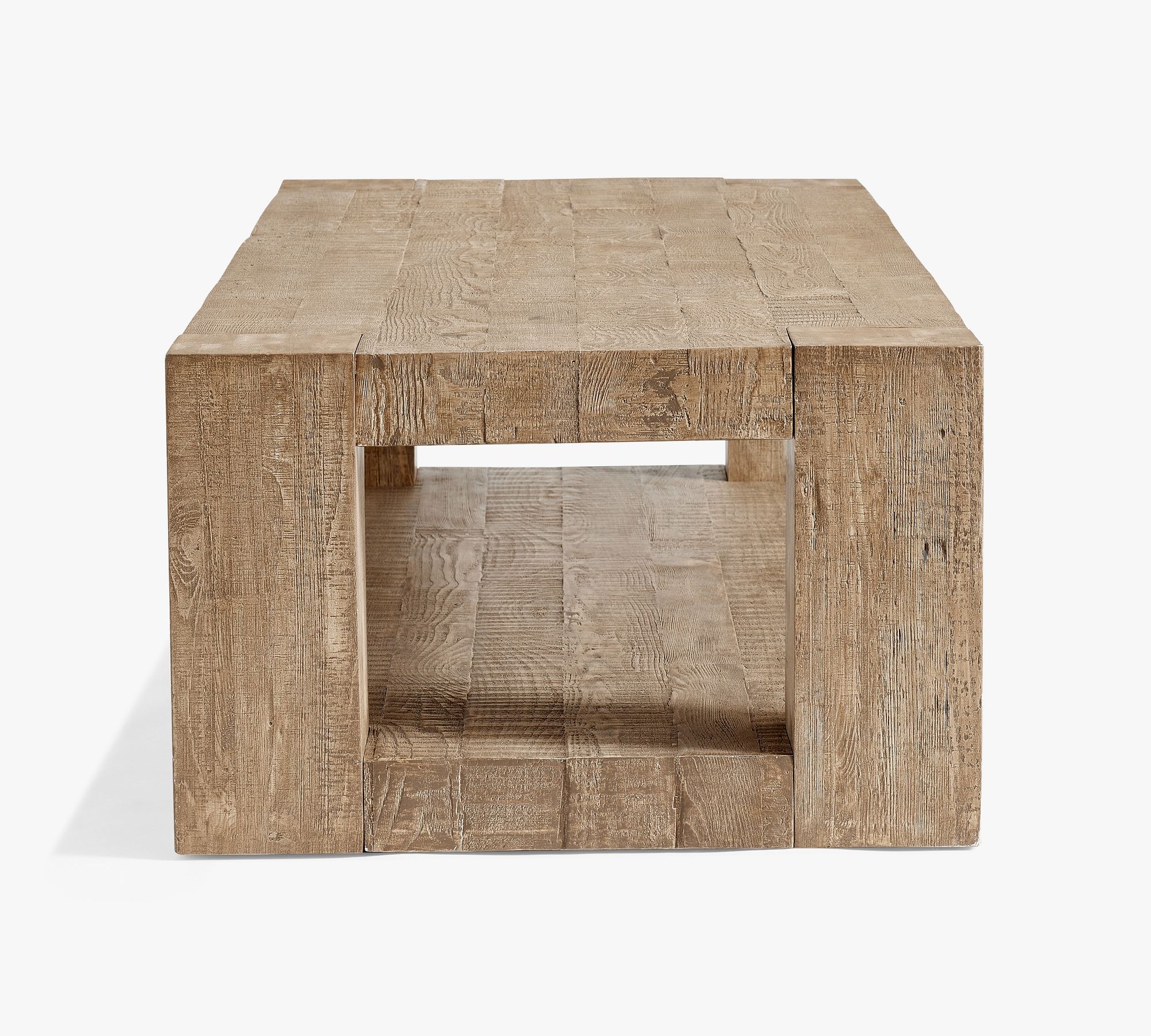 Rockport Rectangular Reclaimed Wood Coffee Table (66") thumbnail 4