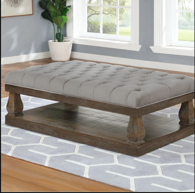 Aminah Upholstered Ottoman thumbnail 2