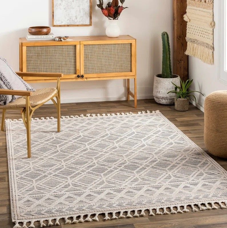 Salon Performance Beige Rug thumbnail 2