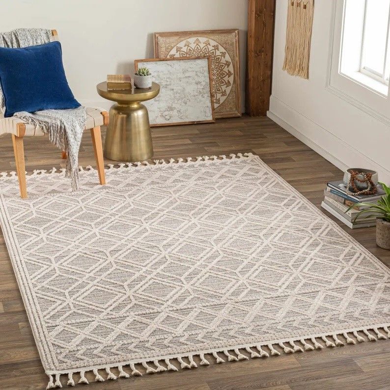 Salon Performance Beige Rug thumbnail 2
